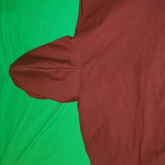 Hanes Ecosmart Zipup Hooded Sweatshirt Size XL Burgandy - Picture 5 of 5